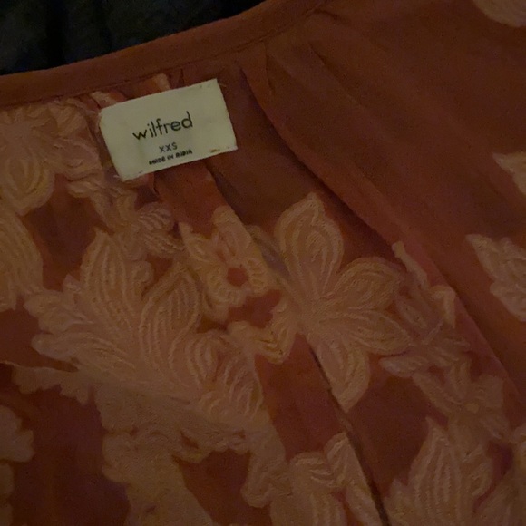 Aritzia wilfred peplum blouse size xxs - Picture 2 of 3